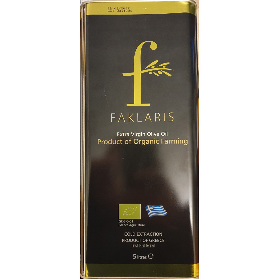 Bio Extra Virgin Greek Olive Oil 5 Liters